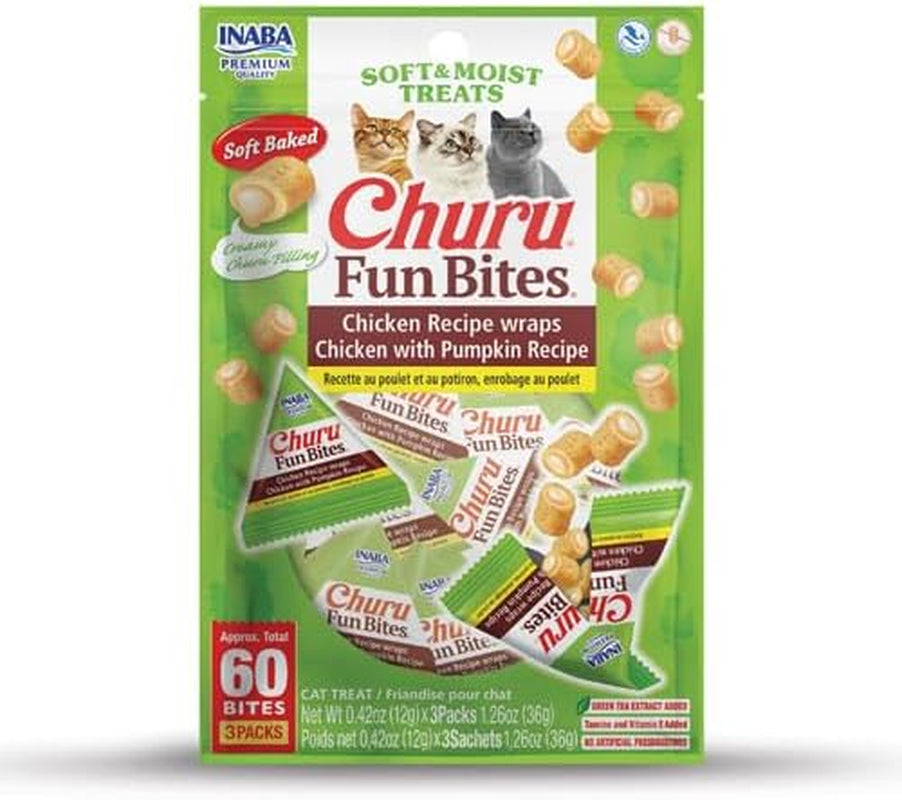 inaba-churu-fun-bites-for-cats-soft-chewy-baked-chicken-wrapped-filled-cat-treats-with-taurine-0-42-ounces-each-tetra-12-tetras-4-flavor-variety-pack