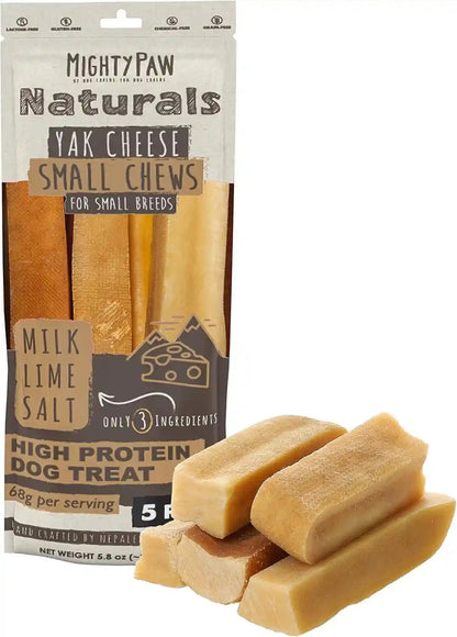Mighty Paw Yak Chews, Long Lasting Hard Chew for Large Dogs, 4 Pack | Milk, Salt & Lime Juice, Grain-Free, Lactose-Free, Odor-Free, 68G Protein per Stick, Aggressive Chewers, Puppy Teething14