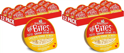 Stella & Chewy'S Lil Bites Savory Stews for Small Breeds Chicken Dinner in Broth, 2.7 Oz. Cups (Pack of 12)12