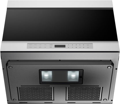 SMO1461GS 24 In. 1.4 Cu. Ft. over the Range Microwave Oven | 1,000 Watt, 12.8" Carousel Turntable, Sensor Cooking, Edge to Edge Black Glass with Stainless Steel5