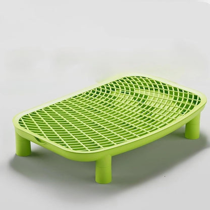 Cat Litter Ramp Kitten Litter Box Footboard for Living Room Bedroom Bathroom with Filter Function Easy Clean (Green)1