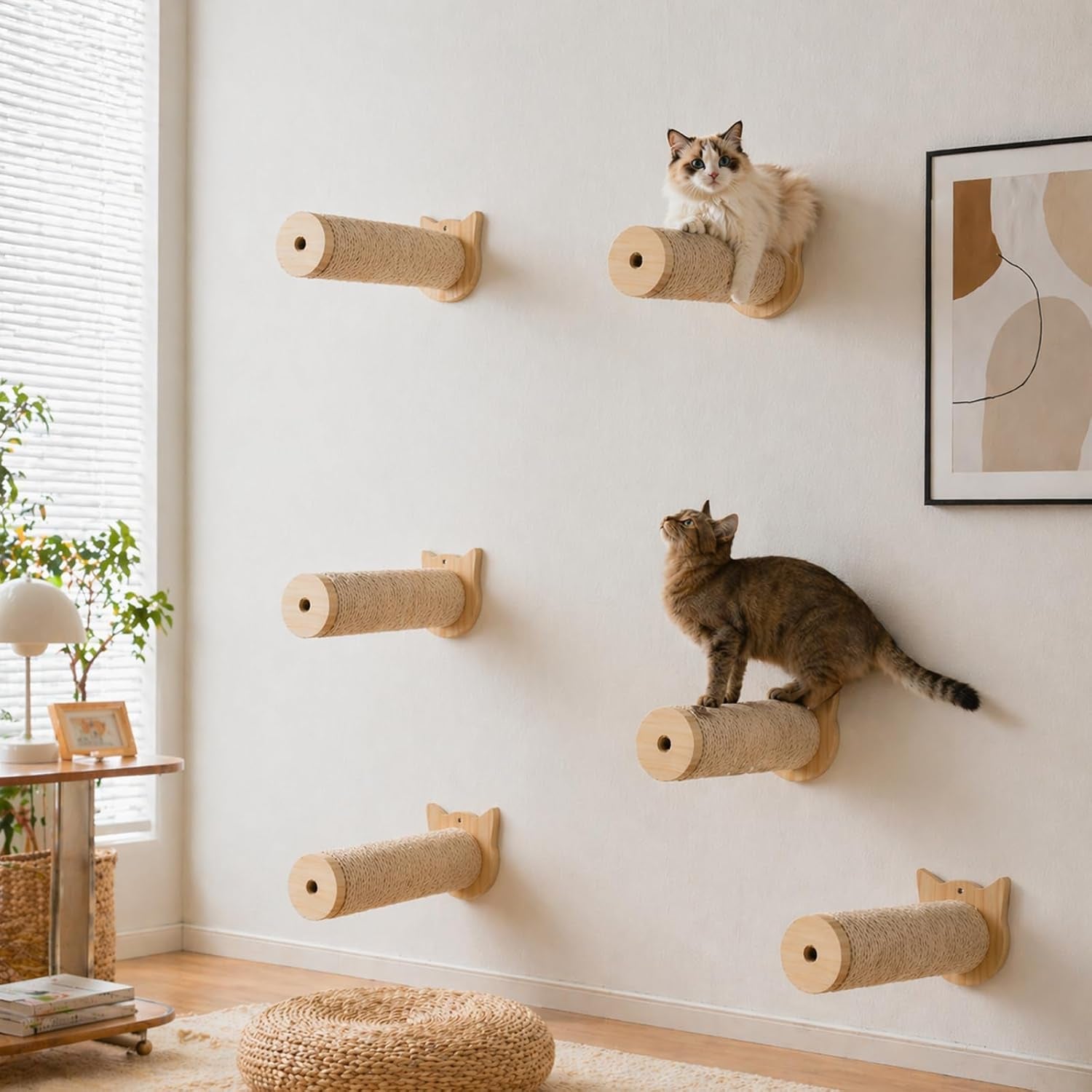 sisal-rope-wall-mounted-cat-scratching-post-11-in-for-indoor-cats-climbing-scratching-2-post-integrated-set