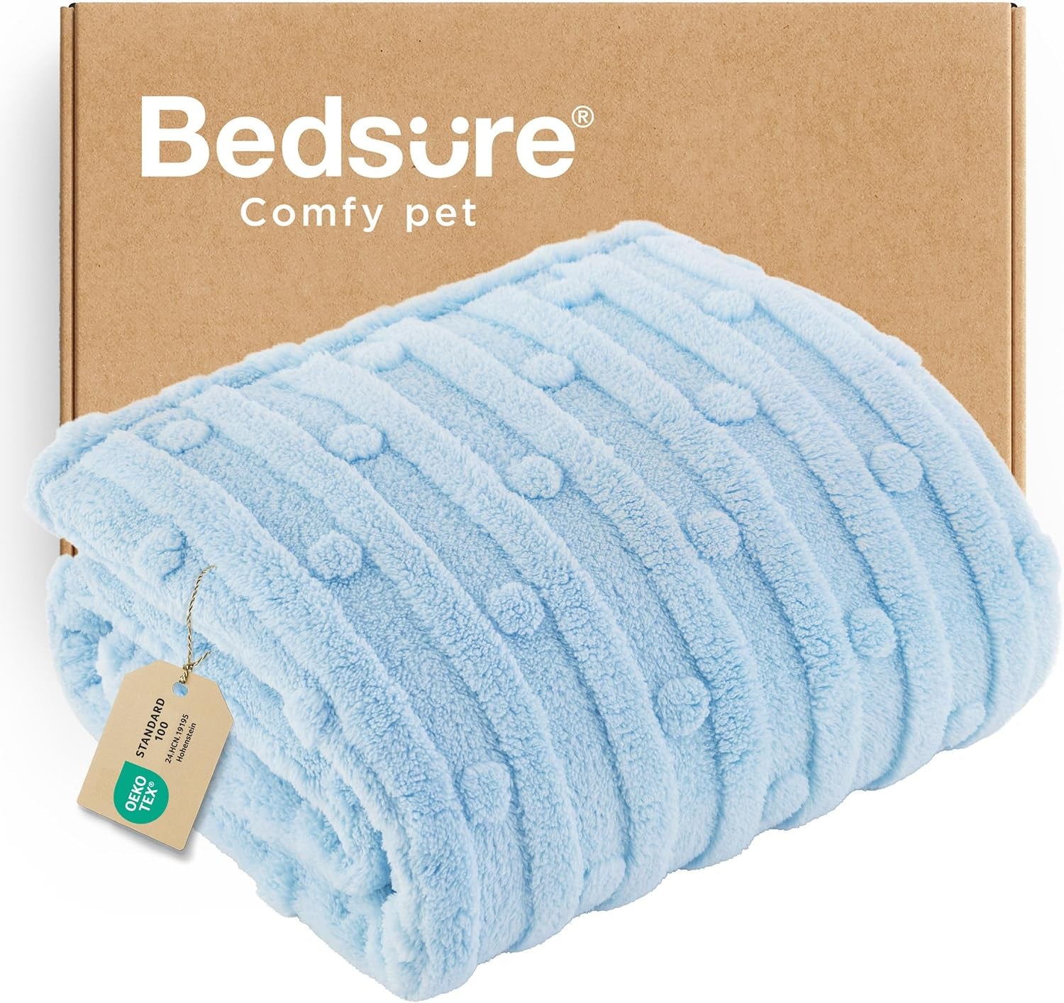 bedsure-dog-blanket-for-small-dogs-puppy-cats-with-soft-fleece-25x35-white-300gsm-fuzzy-jacquard-doggy-kitten-blanket-washable-for-crate-cage-pet-bed-indoor-cats-puppy-essentials-cute-dog-gift