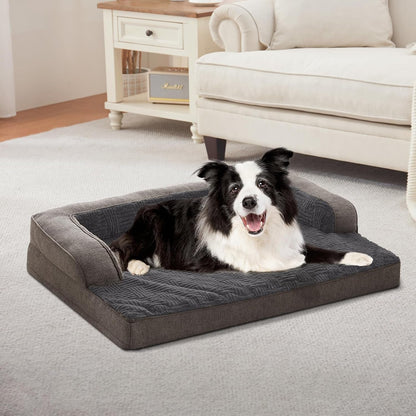 WINDRACING Large Dog Bed with Pillow for Crate Kennel, Sofa Dog Bed, Super Soft Pet Bed for Medium, Jumbo, Furniture8