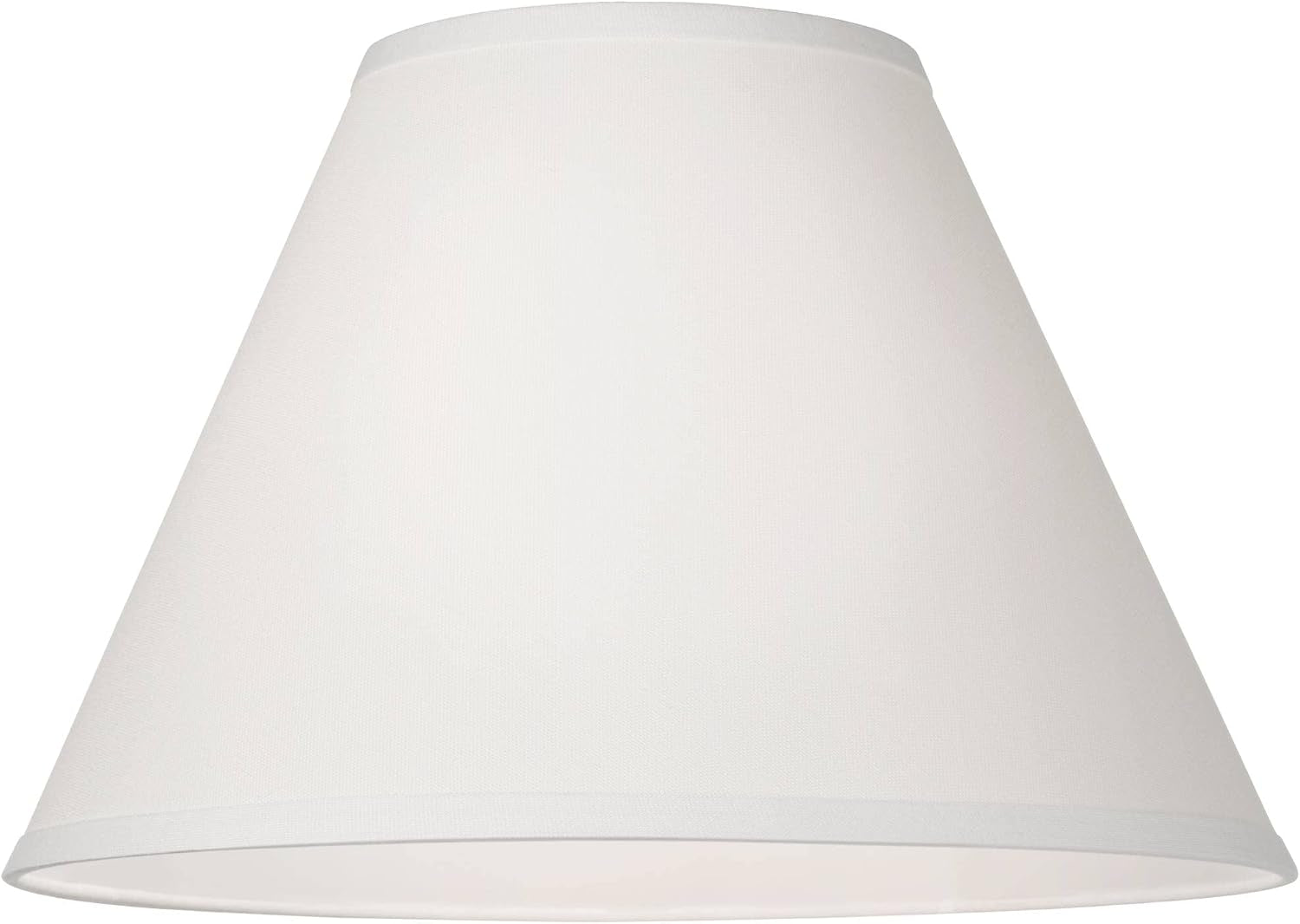 antique-large-white-linen-lamp-shades-6-5x15x10-75-spider-set-of-2-6-5-top-x-15-bottom-x-10-75-high-replacement-for-table-lamps-empire-shade-pre-assembled-harp-finial