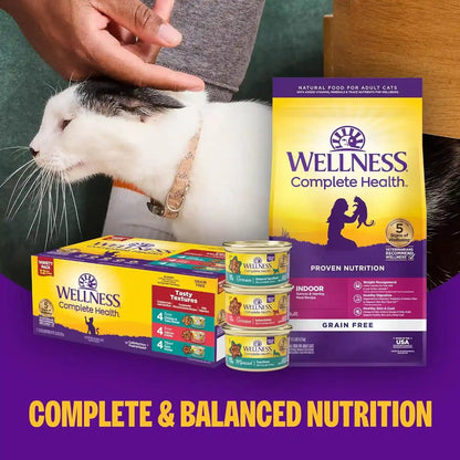 Wellness Complete Health Pate Variety Pack Kitten Canned Wet Cat Food, Natural, Protein Rich, Grain Free, Whitefish and Chicken Recipes, 3 Oz, Pack of 12 Cans9