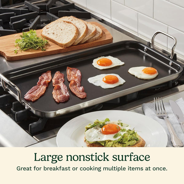 Griddle Skillet, Nonstick Double Burner, 10X18-Inch, MCP45-25NSP12
