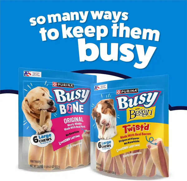 Purina Busy with Beggin' Dog Treats, Twist'D - 10 Count (Pack of 1)10