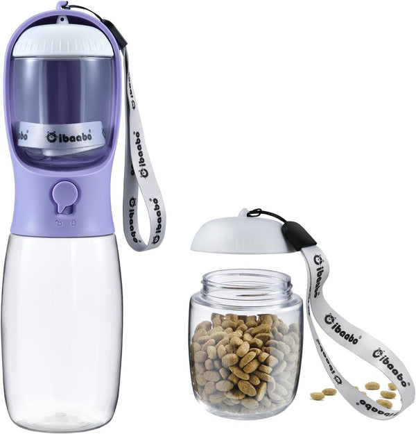 Cibaabo Dog Water Bottle Portable with Food Container & Filter for Travel | Feeding & Hydration | Travel Water Bowl | Portable Pet Dispenser | Dog Gifts | Puppy Essentials | for Hiking Camping Beach16