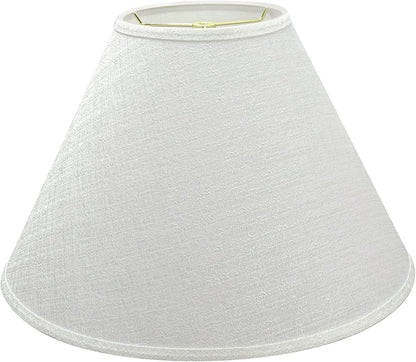 Transitional Hardback Empire Shaped Spider Construction Lamp Shade, 18" Wide (7" X 18" X 12 1/2"), off White1