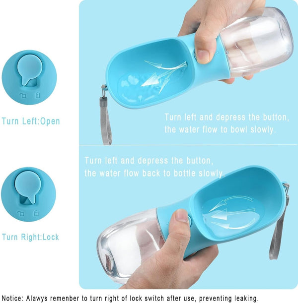 Cibaabo Dog Water Bottle Portable with Food Container & Filter for Travel | Feeding & Hydration | Travel Water Bowl | Portable Pet Dispenser | Dog Gifts | Puppy Essentials | for Hiking Camping Beach4