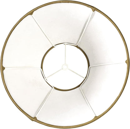 Champagne Gold Bell Lamp Shade, 6" X 13" X 9.8" | Spider, Medium, Traditional, Handmade, Easy Assembly,Or Table Lamp, Floor & Bedside Lamp7