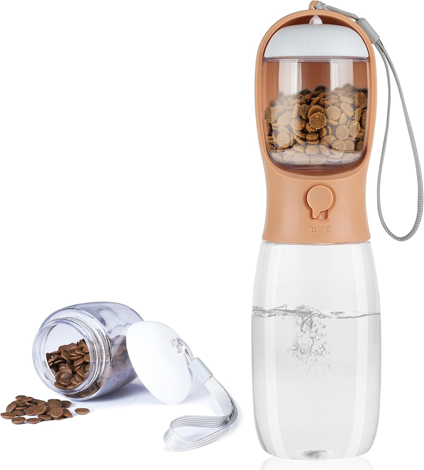 dog-water-bottle-with-food-container-portable-leak-proof-pet-water-dispenser-for-walking-hiking-travel-puppy-essentials-accessories-for-small-large-dogs-dog-gifts-10oz-15oz-19oz