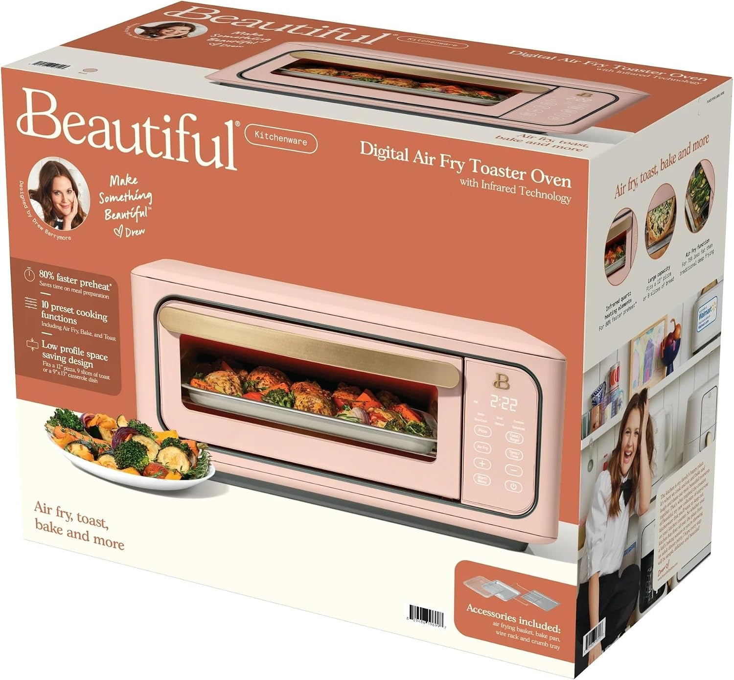 infrared-air-fry-toaster-oven-9-slice-1800w-countertop-oven-with-convection-air-fry-functions-digital-touch-display-multi-cooking-modes-for-baking-broiling-reheating-rose