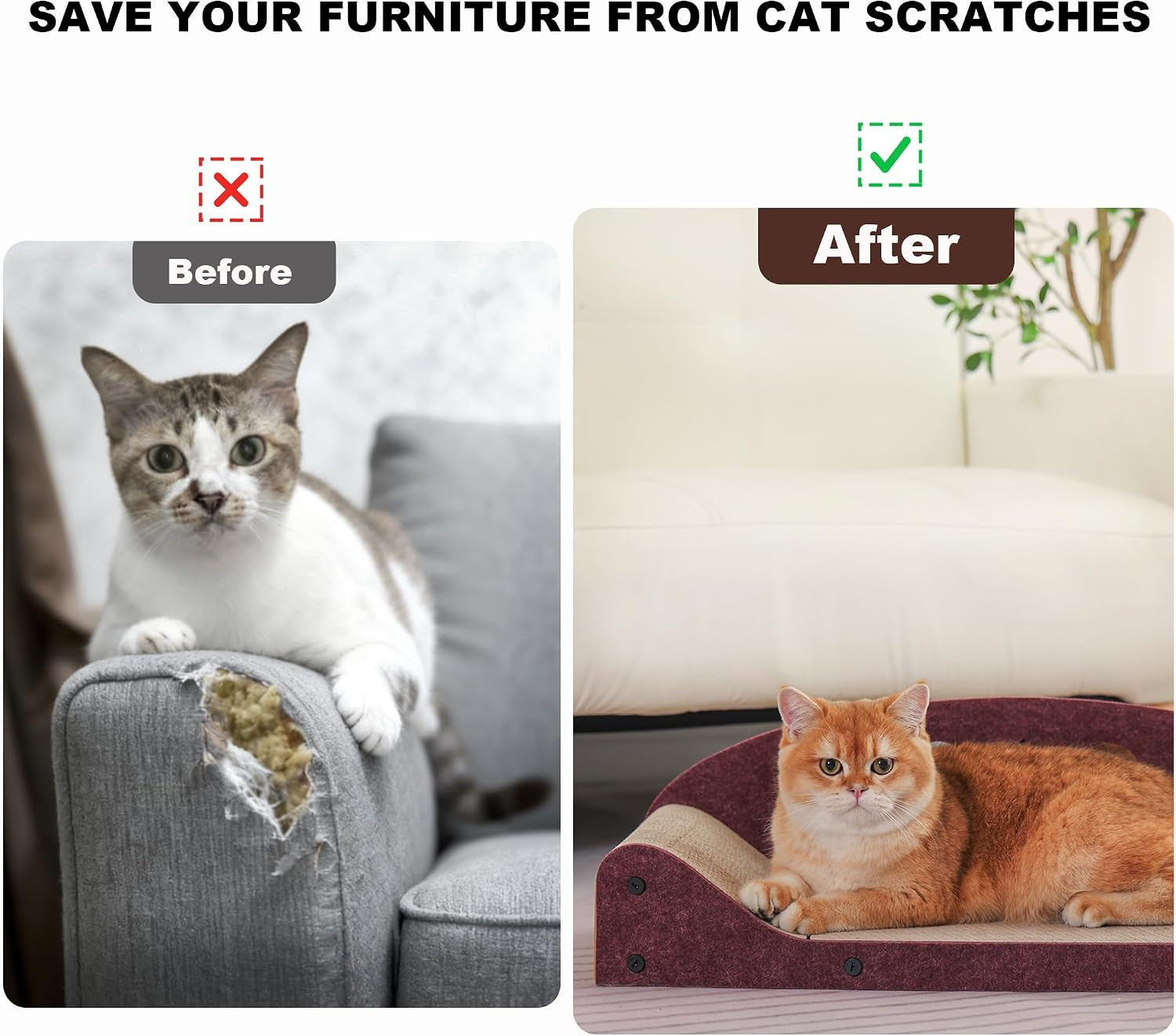 26-cat-scratcher-bed-large-scratcher-couch-for-indoor-cats-cardboard-scratcher-sofa-durable-scratch-pad-with-ball-furniture-protector-brown-large