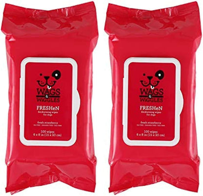 Wags & Wiggles Hypoallergenic Dog Wipes for Sensitive Skin, Fragrance-Free Waterless Cleansing Cloths for Paws, Face, and Dog Body, No SLS, Parabens, or DEA, 100 Count | Waterless Cleansing Cloths for Paws, Face, and Body; No SLS, Parabens, or DEA for Sensitive Skin7