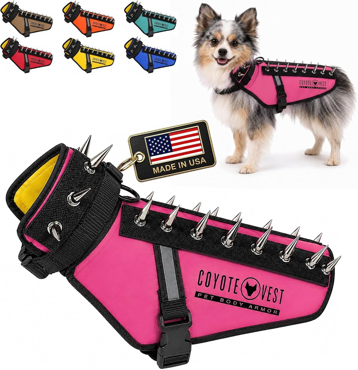 coyotevest-dog-harness-stab-resistant-coyote-vest-small-neon-pink-reflective-stab-resistant-vest-helps-protect-small-dogs-from-coyotes-aggressive-dogs-and-birds-of-prey-made-in-the-usa