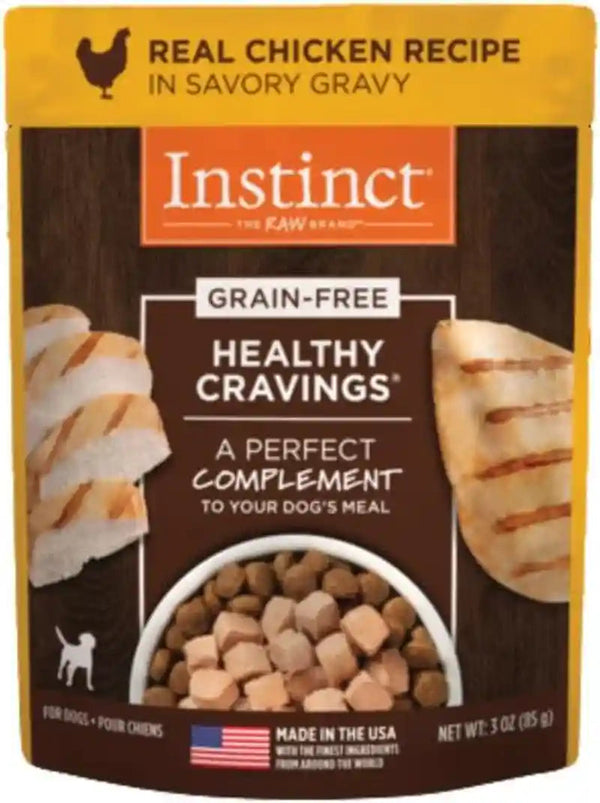 Instinct Healthy Cravings Grain Free Recipe Variety Pack Natural Wet Dog Food Topper by Nature'S Variety, 3 Oz. Pouches (Pack of 12)10