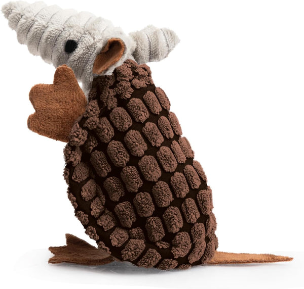 Hollypet Plush Squeaky Armadillo Chew Dog Toy for Small Medium, 8" | Cute Stuffed Armadillo Toy with Unique Grunt Squeaker & Textured Fabric for Teeth Cleaning. Great for Small & Medium Dogs11