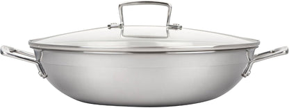 Le Creuset Stainless Steel Classic 3-Ply Wok with Glass Lid, 4.5Qt4
