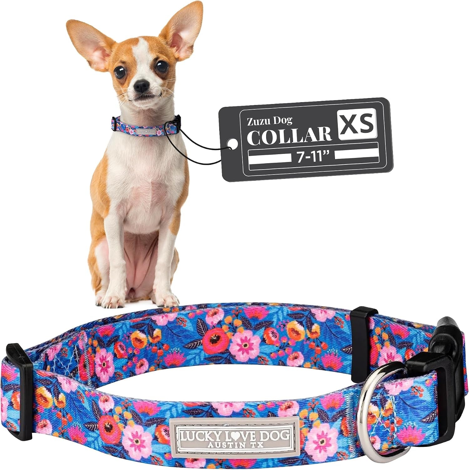 lucky-love-dog-easy-click-buckle-dog-collar-with-leash-set-combo-durable-comfortable-for-male-female-dogs-pet-collar-for-medium-dogs-secure-fit-blackbird-combo-medium