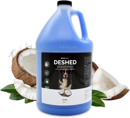 Bark2Basics Deshedding Dog Shampoo for Shedding Control, 1 Gallon, 32:1 | Concentrate Makes 32 Gallons, Removes Undercoat, Reduces Shed, Gentle on Pets and Puppies, Sensitive Skin, USA Made1