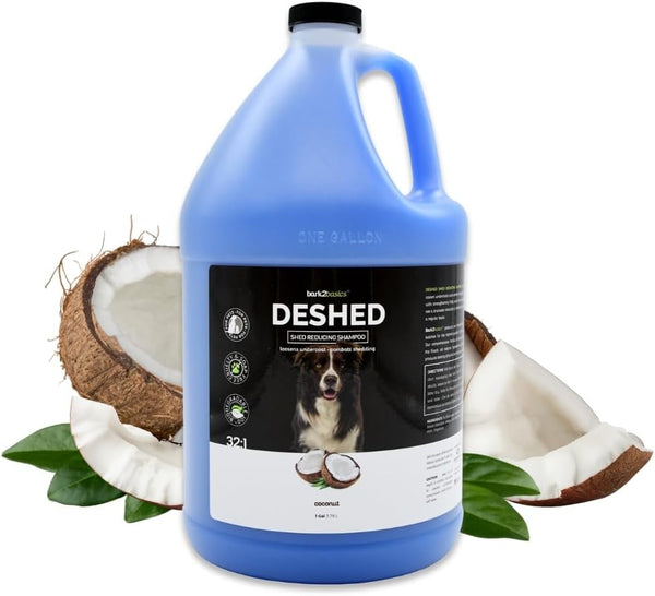 Bark2Basics Deshedding Dog Shampoo for Shedding Control, 1 Gallon, 32:1 | Concentrate Makes 32 Gallons, Removes Undercoat, Reduces Shed, Gentle on Pets and Puppies, Sensitive Skin, USA Made1