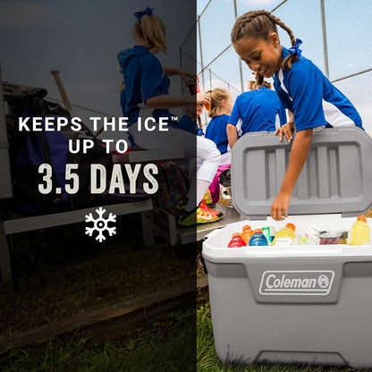 Coleman Classic Series Insulated Portable Cooler, Leak-Resistant Outdoor Hard Cooler Keeps Ice up to 5 Days, 52/70/120/150 Quart3