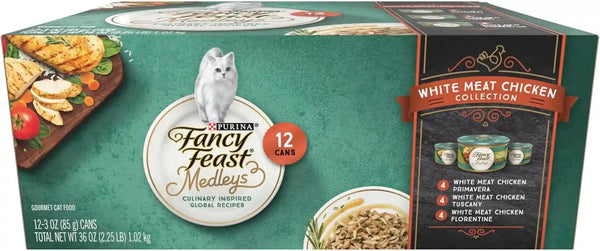 Fancy Feast Purina Medleys White Meat Chicken Wet Cat Food, 3 Oz, 30-Pack1