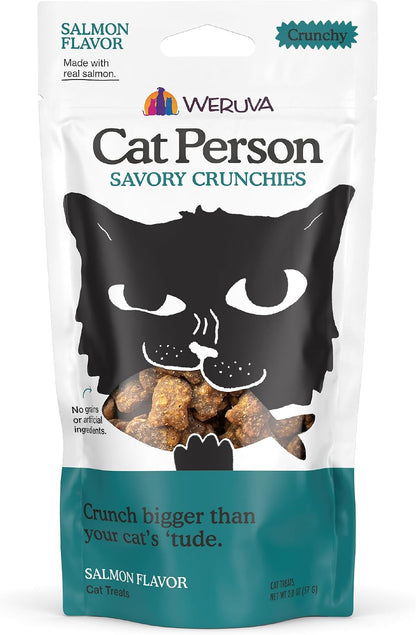 Cat Person, Chicken Savory Crunchies Cat Treats, 2Oz Bag9
