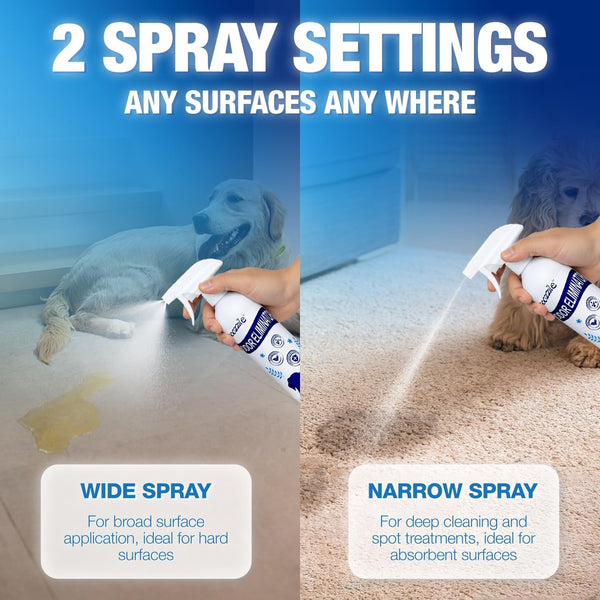 Pet Odor Eliminator Spray for Home, Fragrance Free Dog and Cat Urine Odor Remover for Carpet, Litter Box, Furniture, Pet Bedding and Floors, Colorless, 16.9 Fl Oz5