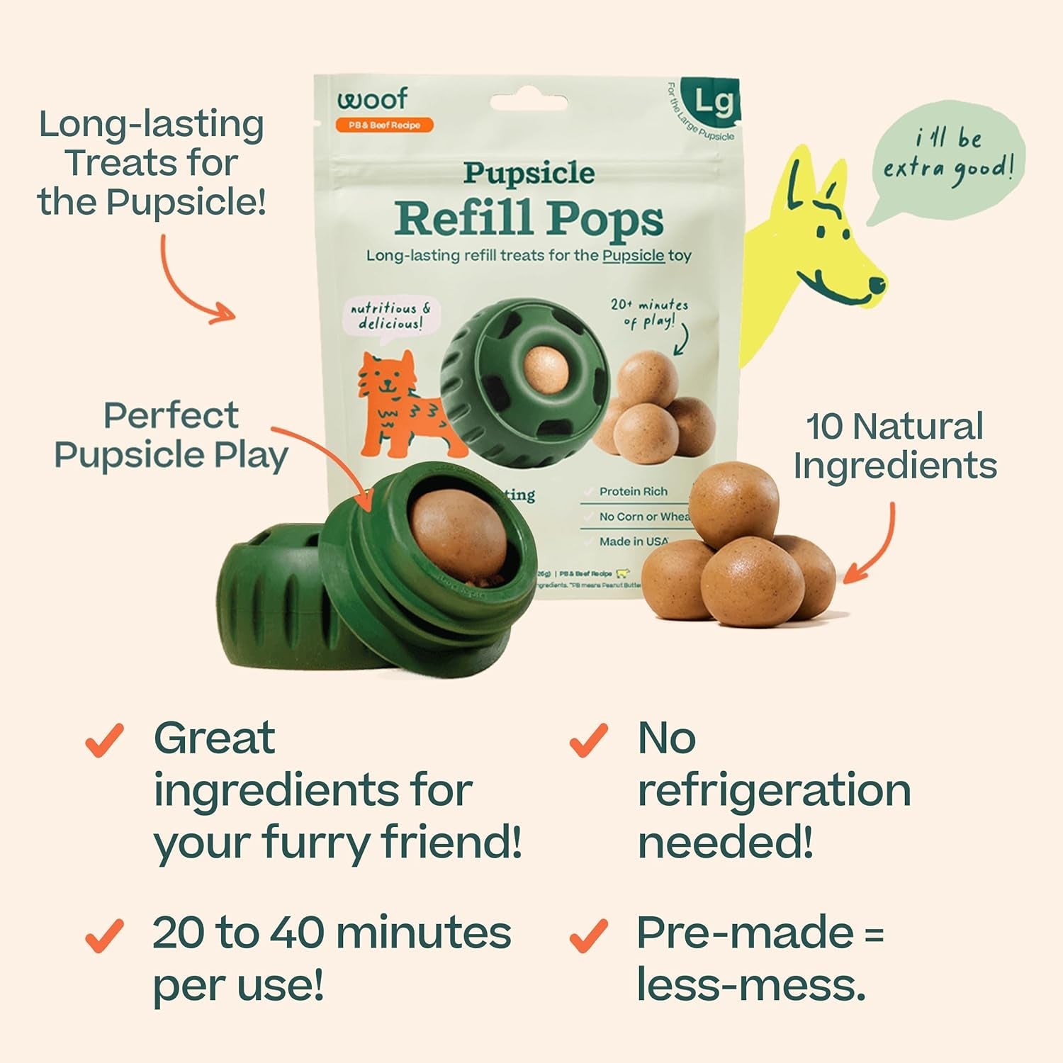 woof-pupsicle-peanut-butter-beef-refill-pops-dog-treats-large-7-count-for-large-pupsicles-peanut-butter-beef-flavor-long-lasting-treats-pre-made-pops-wholesome-ingredients-shelf-stable