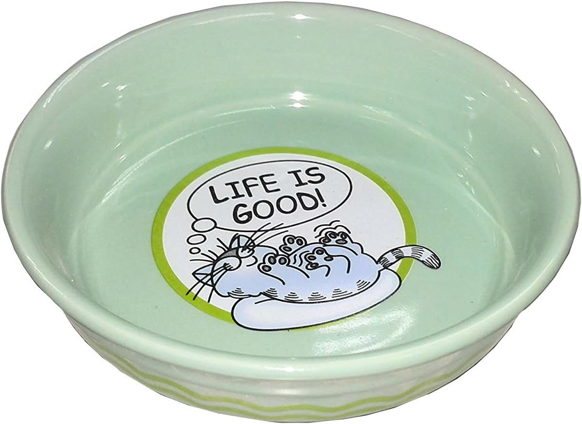 fixturedisplays®-6x6x1-2-ceramic-pet-bowl-highend-dog-cat-bowl-porcelain-dog-cat-feeder-puppy-bowl-12259