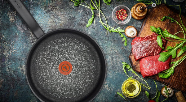 Tefal C38819 Hard Titanium Essential Wok Pan 28 Cm | Non-Stick Coating with Titanium Particles | Thermal Signal Temperature Indicator | Dishwasher Safe | Made in France | Black5