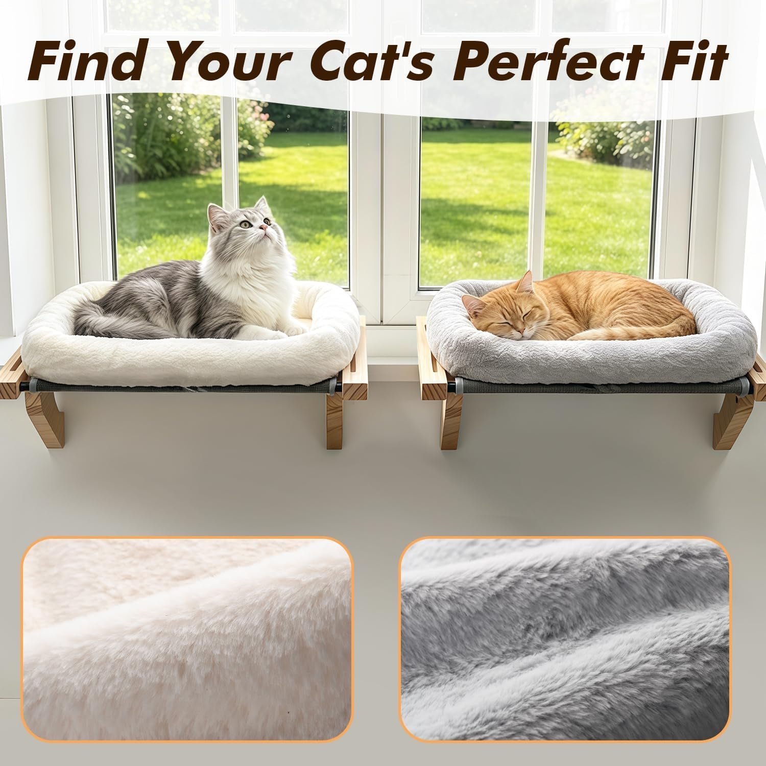 amosijoy-cat-sill-window-perch-sturdy-hammock-window-seat-with-cushion-bed-cover-wood-metal-frame-for-large-cats-easy-to-adjust-cat-bed-for-windowsill-bedside-drawer-and-cabinetcushion-bed