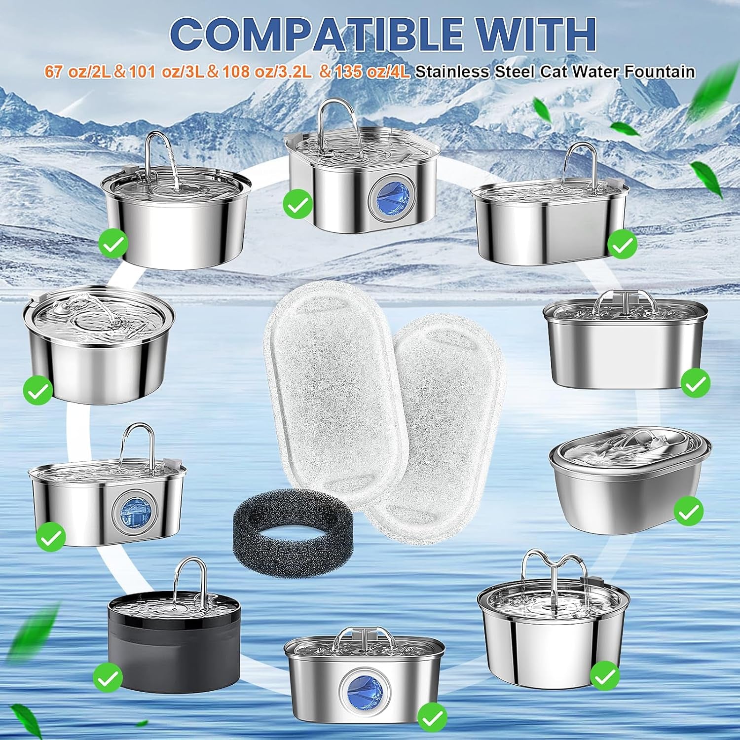 cat-water-fountain-filters-replacement-16-pcs-pet-water-fountain-filter-with-16-pcs-foam-sponges-for-67oz-2l-108oz-3-2l-stainless-steel-pet-cat-water-fountain-dispenser-filters