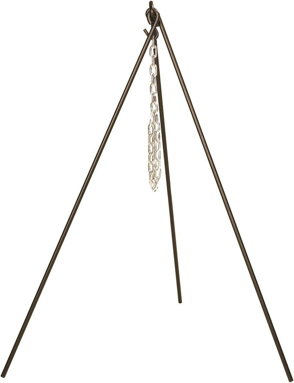 L10DCO3 Cast Iron Deep Camp Dutch Oven (5-Quart) and  3TP2 Camp Dutch Oven Tripod (43.5-Inch, Black)5