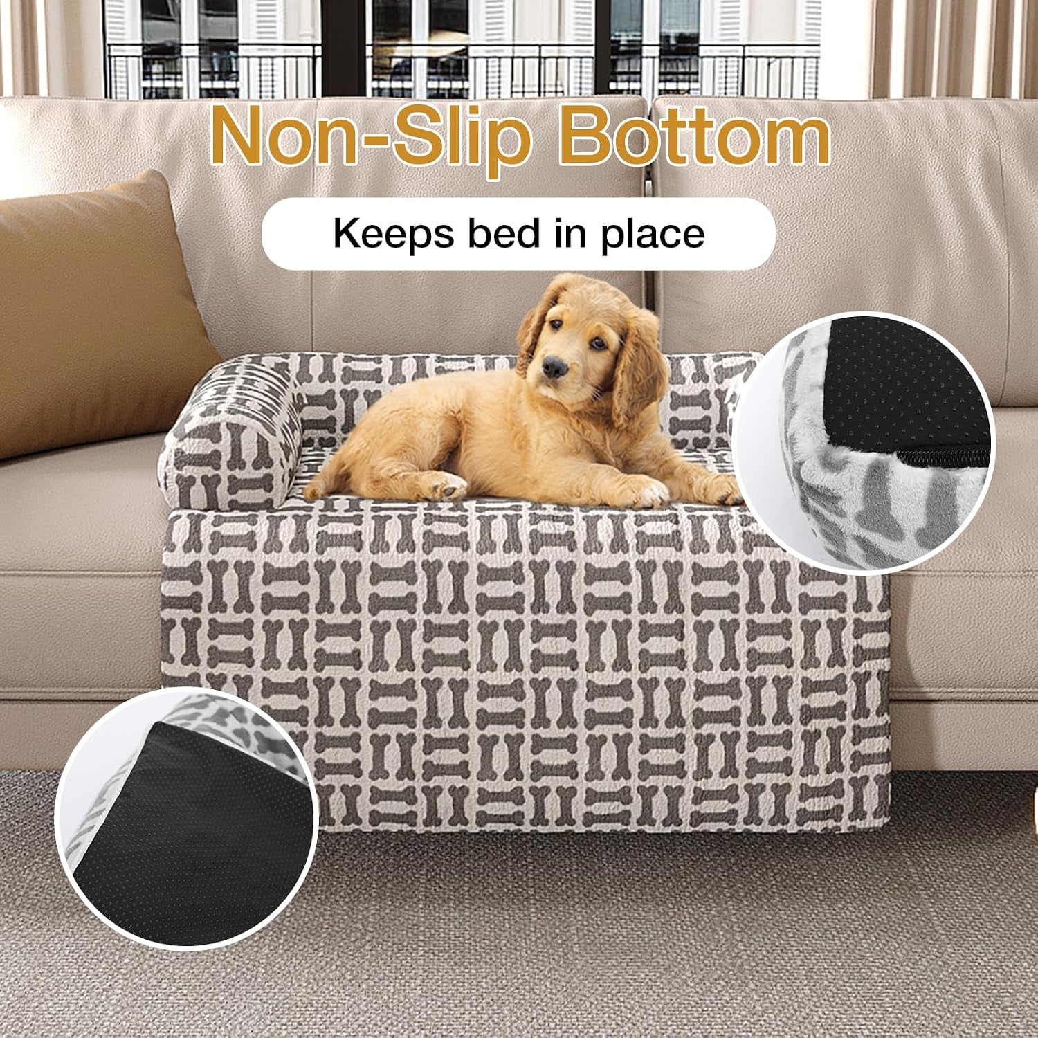 orthopedic-dog-bed-mat-for-large-dogs-washable-sofa-protector-pet-bed-with-3-sided-bolster-shredded-memory-foam-plush-support-non-slip-bottom-for-medium-small-dogs-grey