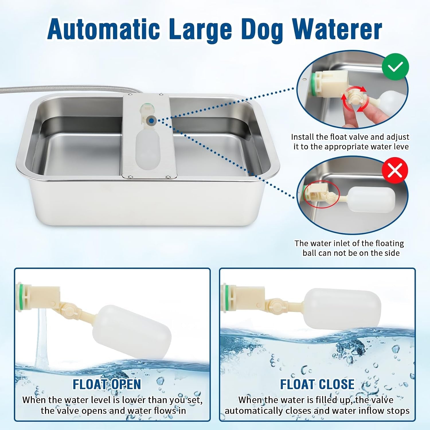 bwogue-3-gal-automatic-dog-water-dispenser-stainless-steel-bowl-for-dogs-automatic-dog-water-bowl-dispenser-float-valve-control-outdoor-use-easy-to-mount-clean-large-dogs-cats-chickens