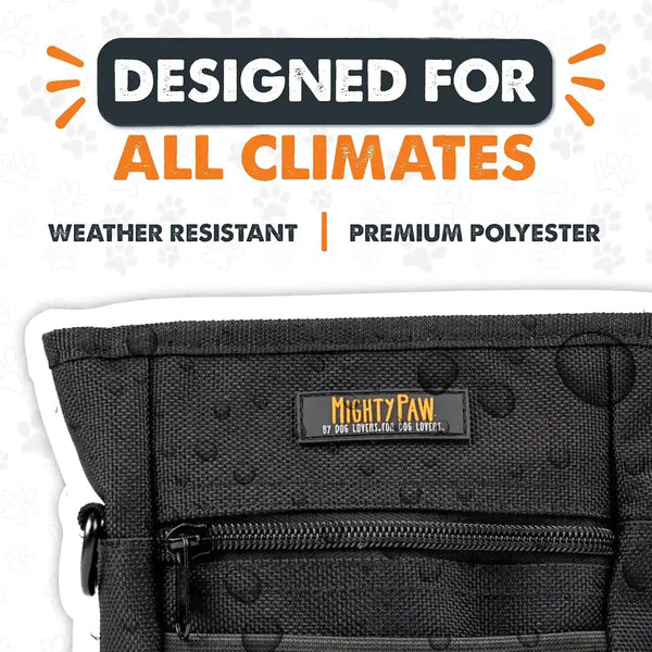 Mighty Paw Dog Treat Pouch | No Spill Magenetic Clasp - Hands-Free Pouches for Training - Pets Training Treat Pouches for Dog Walks - Pet Bags Pouch - Built in Poop Bag Holder - Black7