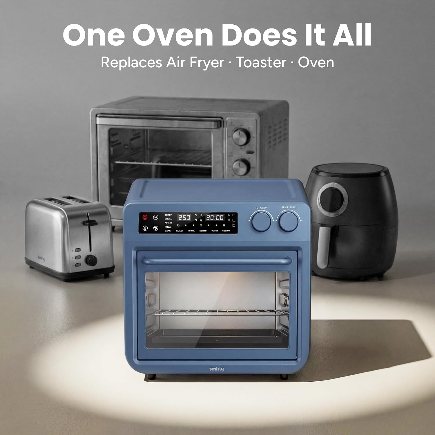 digital-air-fryer-toaster-oven-combo-25l-stainless-steel-blue-convection-countertop-oven-10-in-1-multi-function-fits-12-pizza-6-slices-of-toast-smart-bake-roaster-cooking-appliances