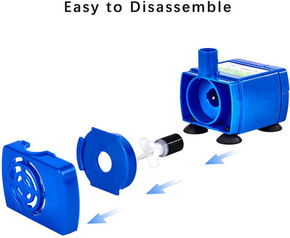 Cat Water Fountain Pump, Pet Water Fountain Pump Replacement Pump DR-DC160 Motor for for Round, Cubic, Flower Cap Cat Fountain4
