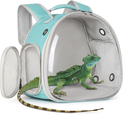 Bearded Dragon Travel Carrier,Lizards Carrier, Small Animal Travel Carrier for Sugar Glider Hedgehog Rat Parrot Bird Guinea Pig, Portable Guinea Pig Travel Bag for 29