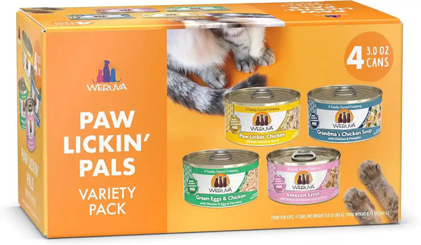 Weruva Classic Cat Food, Paw Lickin’ Chicken with Chicken Breast in Gravy, 3Oz Can (Pack of 24)32