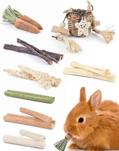 Bissap Bunny Chew Toys, Natural Seagrass Hanging Basket Chews Water Plant Woven Chinchillas Chewing Treats for Rabbits Guinea Pigs Chinchillas Hamsters Rats and Other Small Pets Teeth Grinding Toy6