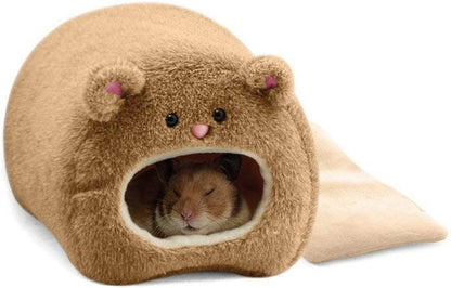 Rat Hamster Warm Bed House Cusion Fleece Hut Hanging Hammock Cute Toy Nest for Mini Small Animal Mice,Sugar Glider,Chinchilla,Dwraf Hamster1