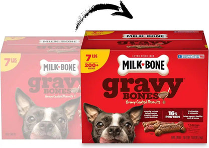 Milk-Bone Gravybones Dog Biscuits, Gravy Coated Small Dog Treats, 7 Lb. Box2