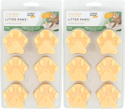 Citrus Magic Pet Odor Control Paws for Litter Boxes, Outdoor Fresh, 6-Count, 6 Count (Pack of 1)2