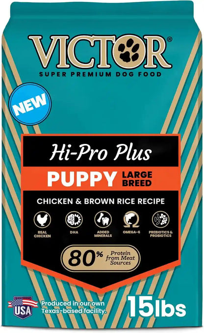 VICTOR Super Premium Dog Food – Hi-Pro plus Dry Kibble – High Protein Dog Food with 30% Protein – Beef, Chicken, Pork, Fish Meals, Gluten Free - for High Energy and Active Dogs & Puppies, 40Lbs21