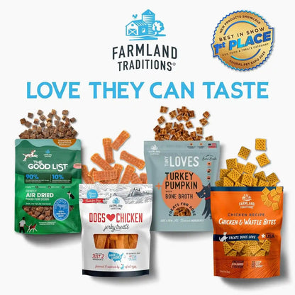 Farmland Traditions Filler Free Dogs Love Chicken Premium Jerky Treats for Dogs, 3 Lb. Bag9